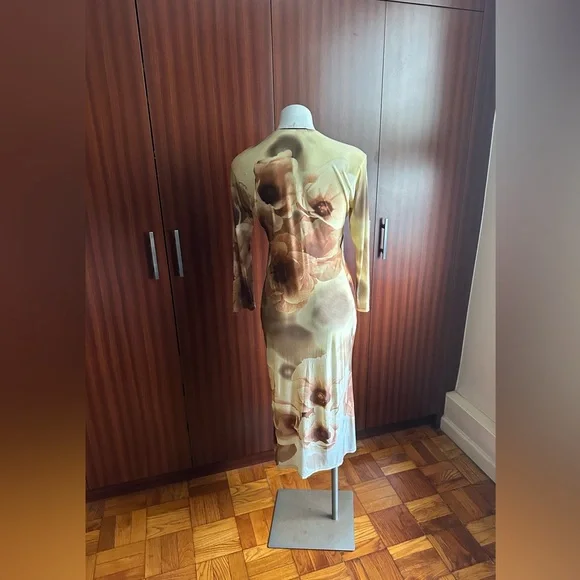 Vintage 1995s ,rare Fabulous ROBERTO CAVALLI lightweight dress with Logo. Size M - Picture 8 of 16